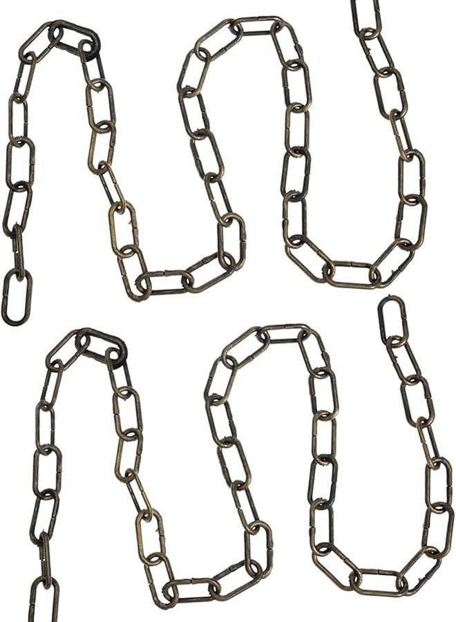 Golden Plastic Chain Prop Halloween Decorations Durable Rustic Costume Accessory - Image 1